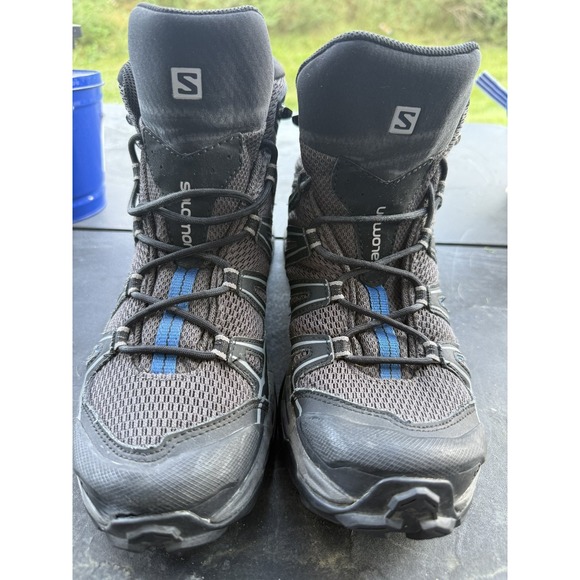 Salomon Men's Hiking Boots Black Size 9 Mesh Upper Contagrip Sole - Picture 1 of 9